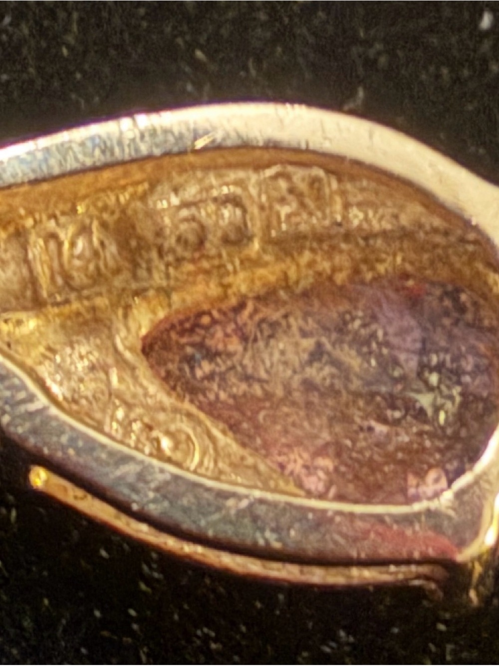 14K Gold Teardrop Pink Topaz Pendant with genuine diamond in the setting. - Picture 5 of 8